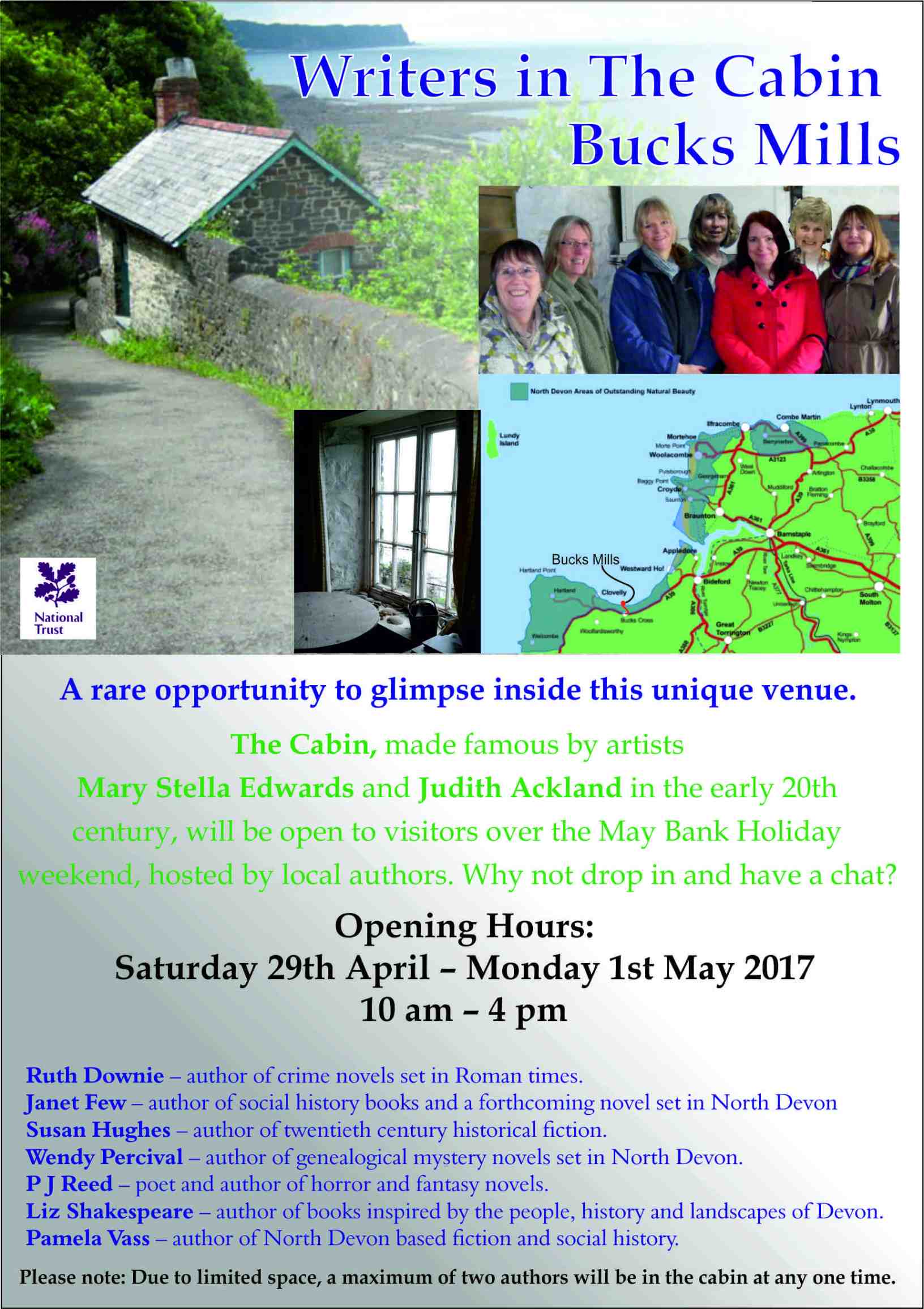 Writers in Cabin flyer