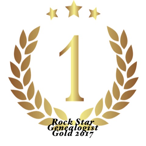 Rock Star Genealogist Gold 2017.